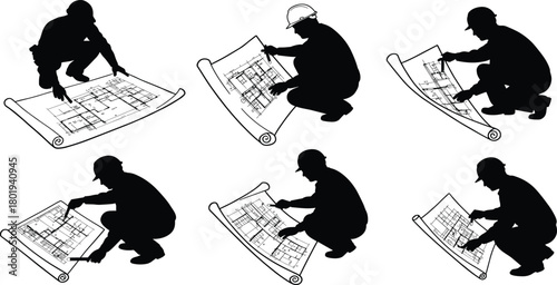 silhouettes of people