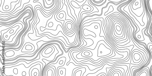 Topographic map background geographic line map with elevation assignments. Modern design with White background with topographic wavy pattern design.paper texture Imitation of a geographical map shades