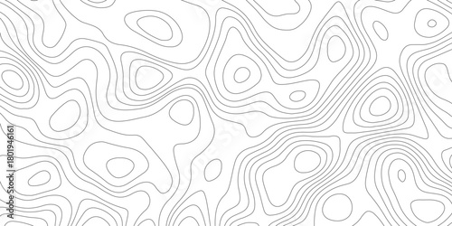 Topographic map background geographic line map with elevation assignments. Modern design with White background with topographic wavy pattern design.paper texture Imitation of a geographical map shades