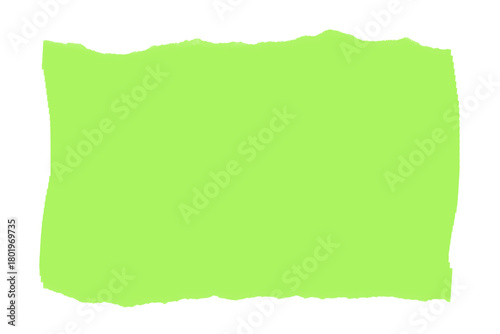 Lime Green Torn Paper Background – Rough Ripped Edge Texture