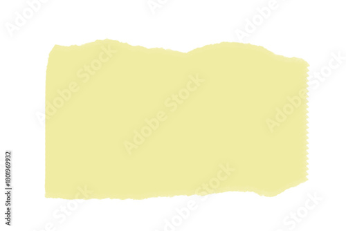 Pale Yellow Torn Paper Background – Soft Ripped Edge Texture