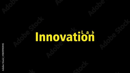 Innovation Lab Text Animation with Animate In Effect