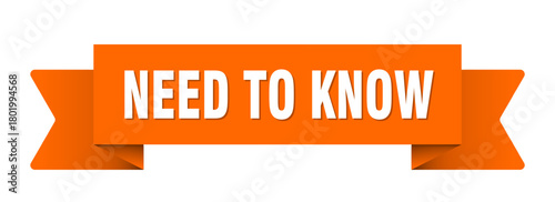 need to know ribbon isolated on transparent background. need to know ribbon