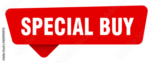 special buy red sticker isolated on transpatent background. special buy sign