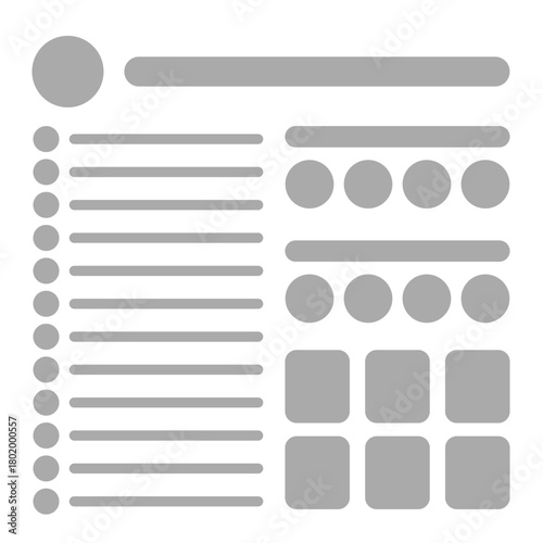 Vector template design of user account download page. Simple social media page download pattern with icon. Modern t-shirt and hoodies print EPS 10