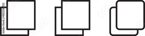 Copy icon sign in line style. copy duplicate layer icon copy paste icon for websites, apps
