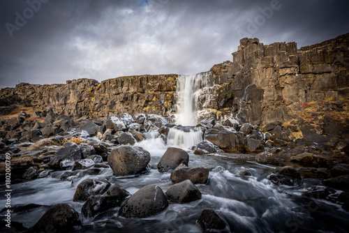 Where continents drift apart and Iceland’s raw beauty comes to life—Þingvellir National Park in all its timeless serenity.