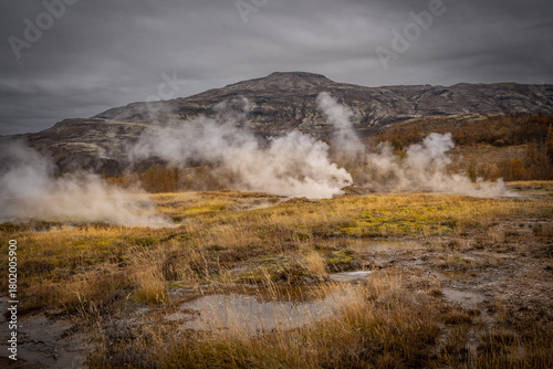 Exploring the Geysir Geothermal Area, where bubbling earth and erupting steam reveal Iceland’s untamed energy