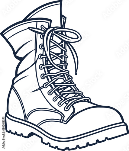 winter boots vector illustration
