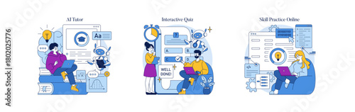 Interactive Learning with AI Tutor and Online Quiz