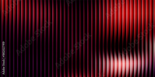 Summer sunset glow with vibrant gradient light with fractal glass effect and illuminated with warm blending glowing tones. Vibrant sunset glowing through geometric structural glass