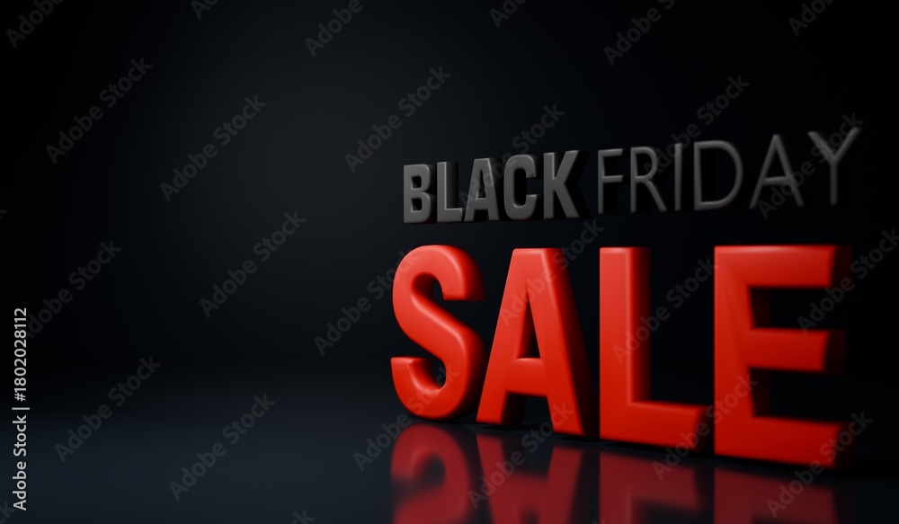 Obraz premium Dynamic 3D Text Graphic of 