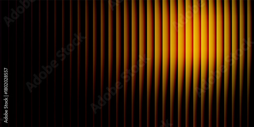 Summer sunset glow with vibrant gradient light with fractal glass effect and illuminated with warm blending glowing tones. Vibrant sunset glowing through geometric structural glass
