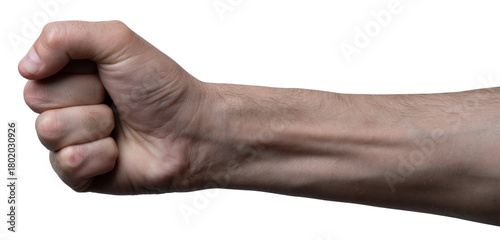 Strong clenched fist representing determination and empowerment