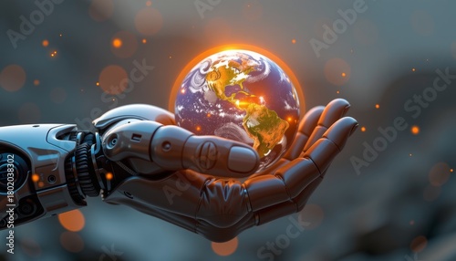 Advanced Technology Hand Globe Earth