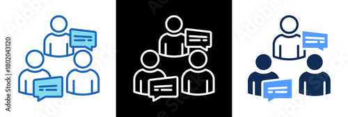 Job Interview tripplestyle icon