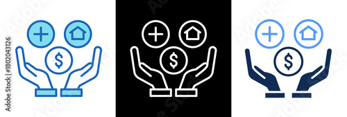 Employee Benefits tripplestyle icon