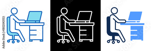Office Worker tripplestyle icon