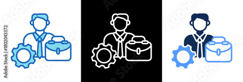 Management tripplestyle icon