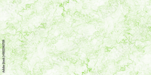 light green marble texture background with curved stains. shiny green grunge texture with scratches. aquarelle stains design on white background.