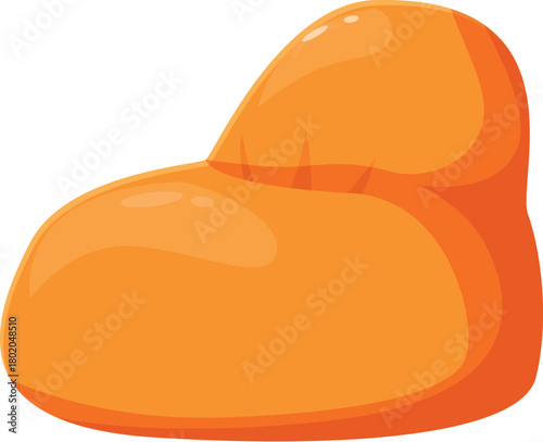 Soft, plush beanbag chair offers a cozy spot for relaxation, gaming, or watching movies