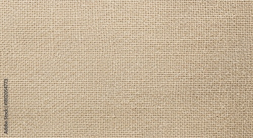 Sand beige cotton canvas with coarse woven surface, full-frame macro textile photography for natural material documentation