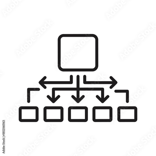 Simple line drawing of a rocking chair