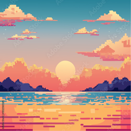 Pixelated bitmap distortion with dither effect and speckled glitch 8 bit noise.