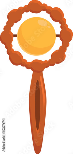 Colorful beanbag rattle providing auditory and sensory stimulation for babies, promoting early childhood development and engagement