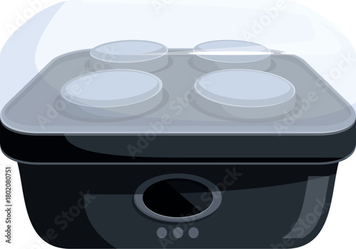 Yogurt maker machine making fresh yogurt at home