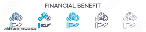 Financial Benefit Element For Design Graphic - Multi Styles
