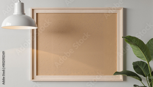 Tactile Information Display – Empty Bulletin Board with Wood Frame for Accessibility Education, Visual Impairment Awareness, and International White Cane Day Materials
