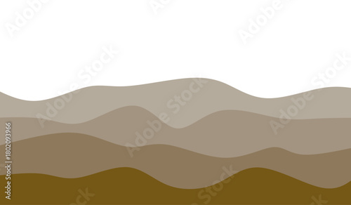 Modern Layered Wavy Background Illustration