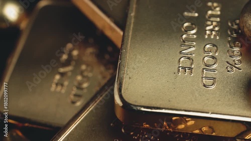 Gold bars 999 precious metal money investing economy
