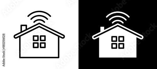 Smart Home whiteblack icon