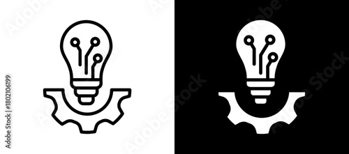 Innovation whiteblack icon