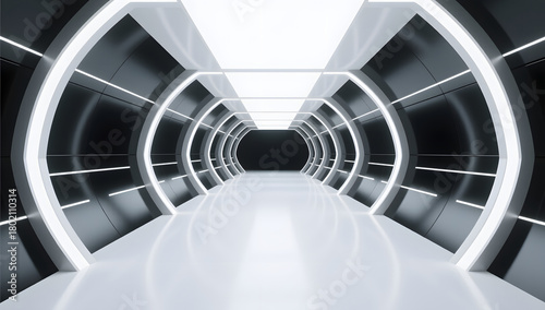 Blue technology abstract photon big data network creative illustration