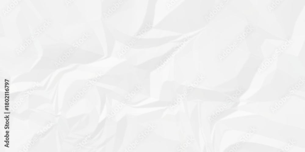 Obraz premium White paper rough obsolete wrinkle cardboard crumpled satin fabric ripped cloth decoration background