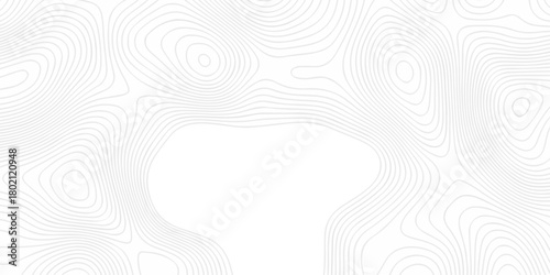 Modern abstract topo location map design White background. mountain land topographic world grid wave Topographic map geographic line texture.	