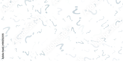 vector blue question marks on white background
