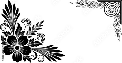 Elegant woman in a stylish black dress poses gracefully against a dark backdrop