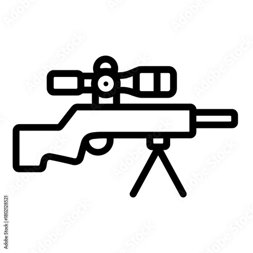 Precision Rifle Shooter Sniper Icon