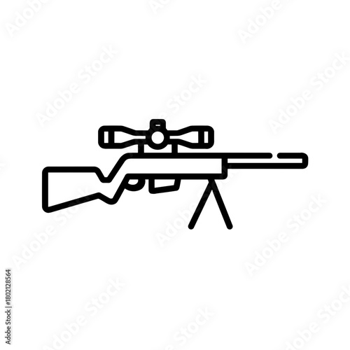 Precision Rifle Shooter Sniper Icon
