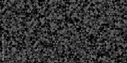 Abstract low polygon cubic black gray black design. vector poly triangle texture geometric pattern composed of triangular. geometric wall tile and metal cube background triangle wallpaper design.	