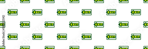 Exit Icon Seamless Pattern Y_2205002