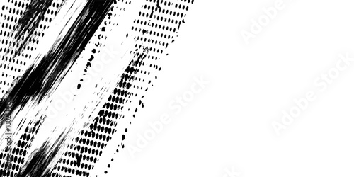 Tire tread marks, wheel textures, tire marks - car racing, motocross, drift, rally, off-road and others. Modern Vector black isolated texture in grunge style