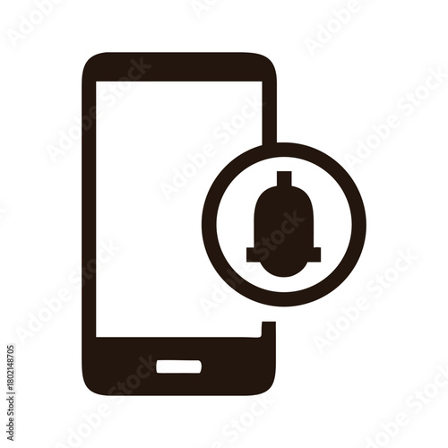 Stay informed with mobile notifications a sleek smartphone icon featuring a notification bell, , ensuring you never miss an important update