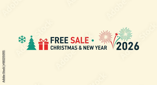 Christmas and New Year Free Sale 2026 Promotion.