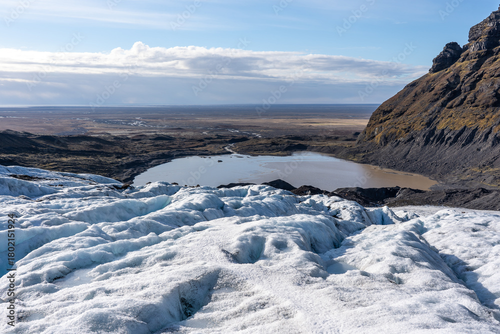 Obraz premium Vatnajokull,, Europe’s icy giant in Iceland