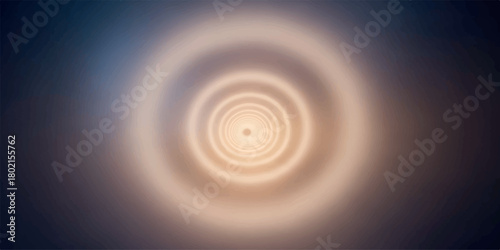 Abstract concentric circles of light and color a visual spectacle.